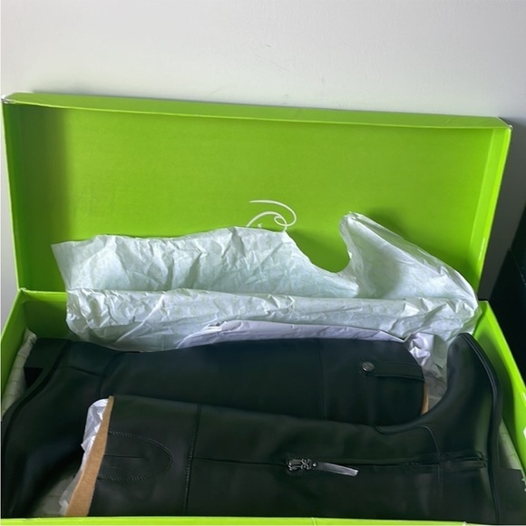 NIB Sam Edelman Drina Knee High Riding Boots in Black Leather - Picture 9 of 11